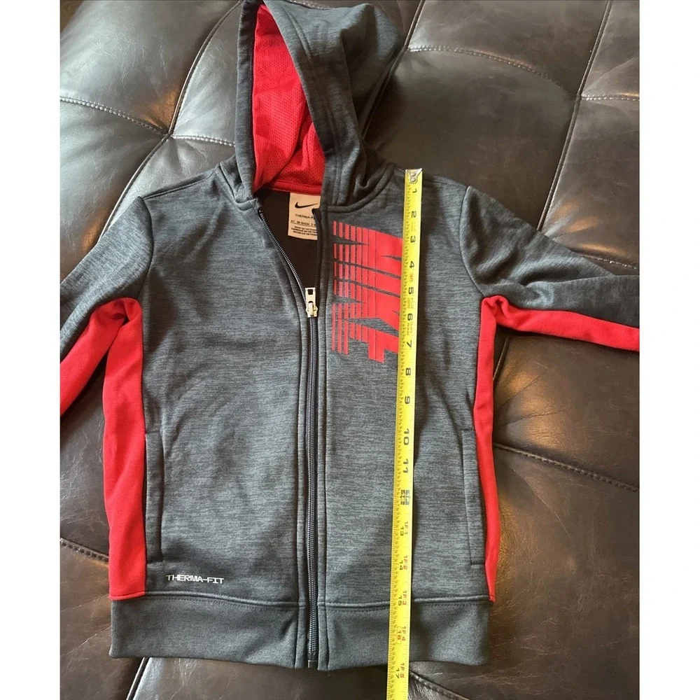 Nike Toddler Boys Size 4T 2-Pc Track Zip Jacket & Jogger Pants Set Black Heather